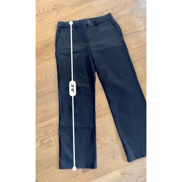 Joie Women's Dress Pants Size 12 Black Nylon Blend Mid Rise Straight Leg Career - Picture 5 of 6